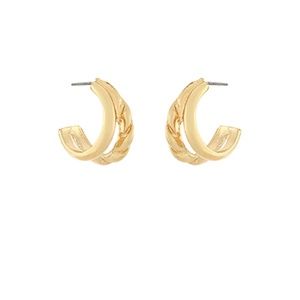 Textured Double Layered Hoops